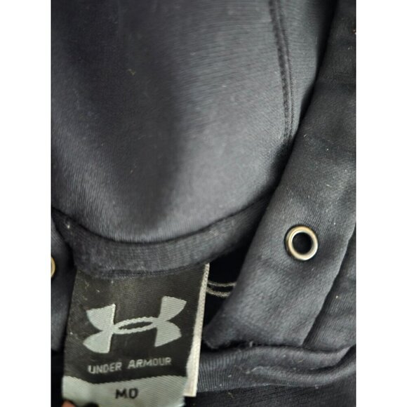 Under Armour Black Pull Over Hooded Sweatshirt Medium - Picture 5 of 11